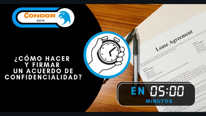 Acuerdo de confidencialidad en 5 min