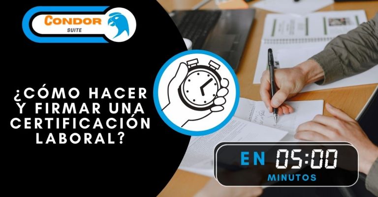 Certificación laboral en 5 min