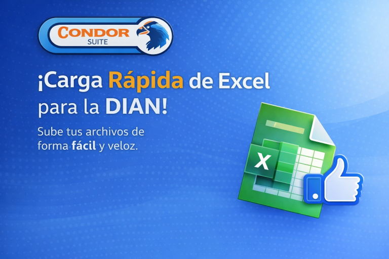 Menu para cargar excel de la DIAN